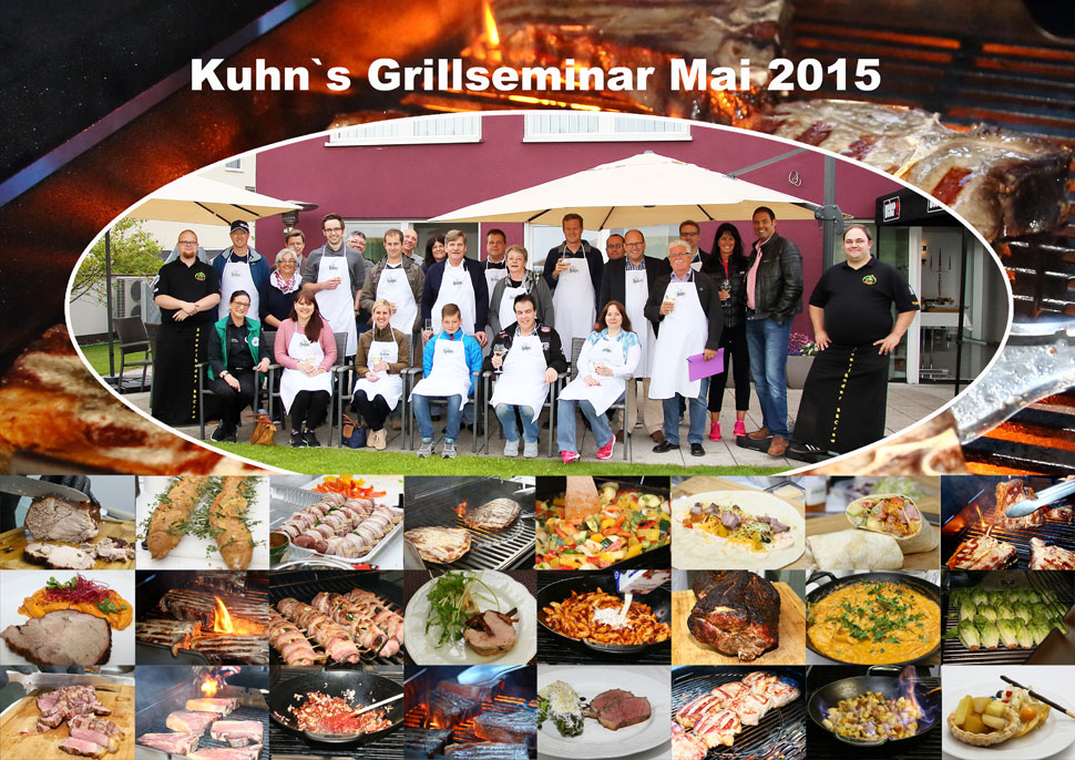 Collage vom Grillseminar mit der Sauerländer BBCrew